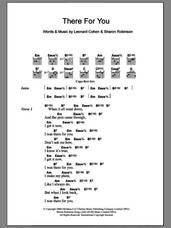 Cover icon of There For You sheet music for guitar (chords) by Leonard Cohen and Sharon Robinson, intermediate skill level