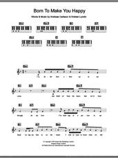 Cover icon of Born To Make You Happy sheet music for piano solo (chords, lyrics, melody) by Britney Spears, Andreas Carlsson and Kristian Lundin, intermediate piano (chords, lyrics, melody)