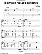 Cover icon of You Make It Feel Like Christmas sheet music for piano solo by Neil Diamond, easy skill level