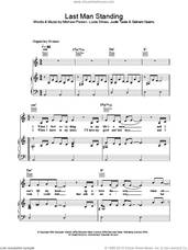 Cover icon of Last Man Standing sheet music for voice, piano or guitar by Lucie Silvas, Judie Tzuke and Michael Peden, intermediate skill level