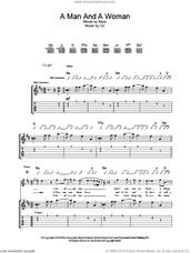 Cover icon of A Man And A Woman sheet music for guitar (tablature) by U2 and Bono, intermediate skill level