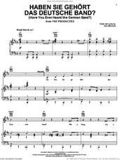 Cover icon of Haben Sie Gehort Das Deutsche Band? (Have You Ever Heard The German Band?) sheet music for voice, piano or guitar by Mel Brooks and The Producers (Musical), intermediate skill level