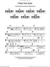 Cover icon of Close Your Eyes sheet music for piano solo (chords, lyrics, melody) by Westlife, Steve Mac and Wayne Hector, intermediate piano (chords, lyrics, melody)