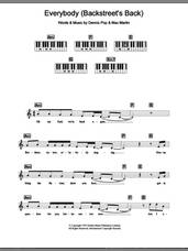 Cover icon of Everybody (Backstreet's Back) sheet music for piano solo (chords, lyrics, melody) by Backstreet Boys, Denniz Pop and Max Martin, intermediate piano (chords, lyrics, melody)