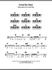 Cover icon of Email My Heart sheet music for piano solo (chords, lyrics, melody) by Britney Spears and Eric Foster White, intermediate piano (chords, lyrics, melody)