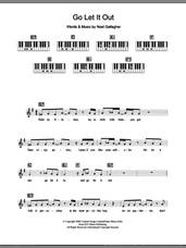 Cover icon of Go Let It Out sheet music for piano solo (chords, lyrics, melody) by Oasis and Noel Gallagher, intermediate piano (chords, lyrics, melody)