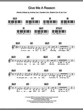 Cover icon of Give Me A Reason sheet music for piano solo (chords, lyrics, melody) by The Corrs, Andrea Corr, Caroline Corr, Jim Corr and Sharon Corr, intermediate piano (chords, lyrics, melody)