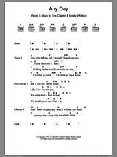 Cover icon of Any Day sheet music for guitar (chords) by Eric Clapton and Bobby Whitlock, intermediate skill level