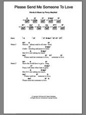 Cover icon of Please Send Me Someone To Love sheet music for guitar (chords) by Percy Mayfield, intermediate skill level