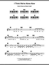Cover icon of I Think We're Alone Now sheet music for piano solo (chords, lyrics, melody) by Tiffany and Ritchie Cordell, intermediate piano (chords, lyrics, melody)