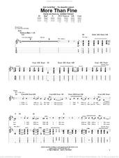 Cover icon of More Than Fine sheet music for guitar (tablature) by Switchfoot and Jonathan Foreman, intermediate skill level