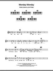 Cover icon of Monday, Monday sheet music for piano solo (chords, lyrics, melody) by The Mamas & The Papas and John Phillips, intermediate piano (chords, lyrics, melody)