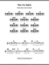 Cover icon of Miss You Nights sheet music for piano solo (chords, lyrics, melody) by Westlife and Dave Townsend, intermediate piano (chords, lyrics, melody)