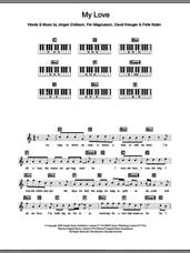Cover icon of My Love sheet music for piano solo (chords, lyrics, melody) by Westlife, David Kreuger, Jorgen Elofsson, Pelle Nylen and Per Magnusson, intermediate piano (chords, lyrics, melody)