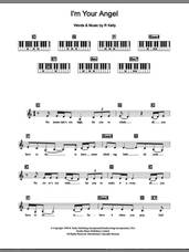 Cover icon of I'm Your Angel sheet music for piano solo (chords, lyrics, melody) by Celine Dion and Robert Kelly, wedding score, intermediate piano (chords, lyrics, melody)
