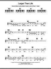 Cover icon of Larger Than Life sheet music for piano solo (chords, lyrics, melody) by Backstreet Boys, Brian T. Littrell, Kristian Lundin and Max Martin, intermediate piano (chords, lyrics, melody)