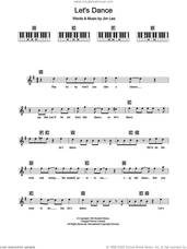 Cover icon of Let's Dance sheet music for piano solo (chords, lyrics, melody) by Chris Montez and Jim Lee, intermediate piano (chords, lyrics, melody)