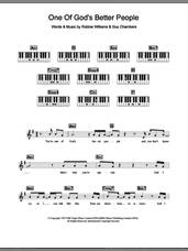 Cover icon of One Of God's Better People sheet music for piano solo (chords, lyrics, melody) by Robbie Williams and Guy Chambers, intermediate piano (chords, lyrics, melody)