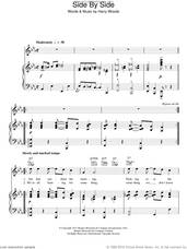 Cover icon of Side By Side sheet music for voice, piano or guitar by Brenda Lee and Harry Woods, intermediate skill level
