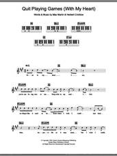 Cover icon of Quit Playing Games (With My Heart) sheet music for piano solo (chords, lyrics, melody) by Backstreet Boys, Herbert Crichlow and Max Martin, intermediate piano (chords, lyrics, melody)