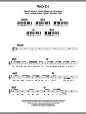 Cover icon of Rock DJ sheet music for piano solo (chords, lyrics, melody) by Robbie Williams, Ekundayo Paris, Guy Chambers, Kelvin Andrews and Nelson Pigford, intermediate piano (chords, lyrics, melody)
