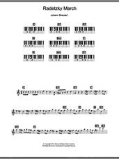 Cover icon of Radetzky March Op. 228 sheet music for piano solo (chords, lyrics, melody) by Johann Strauss, classical score, intermediate piano (chords, lyrics, melody)