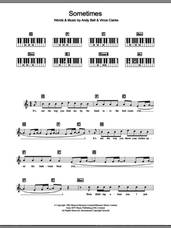 Cover icon of Sometimes sheet music for piano solo (chords, lyrics, melody) by Erasure, Andy Bell and Vince Clarke, intermediate piano (chords, lyrics, melody)