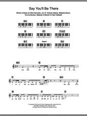 Cover icon of Say You'll Be There sheet music for piano solo (chords, lyrics, melody) by The Spice Girls, Eliot Kennedy, Emma Bunton, Geri Halliwell, Jon B, Melanie Brown, Melanie Chisholm and Victoria Adams, intermediate piano (chords, lyrics, melody)
