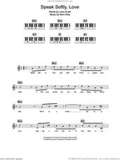 Cover icon of Speak Softly, Love (Love Theme) sheet music for piano solo (chords, lyrics, melody) by Nino Rota and Larry Kusik, intermediate piano (chords, lyrics, melody)