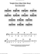 Cover icon of Tonight sheet music for piano solo (chords, lyrics, melody) by Leonard Bernstein, West Side Story (Musical) and Stephen Sondheim, intermediate piano (chords, lyrics, melody)