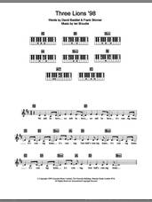 Cover icon of Three Lions '98 (England's World Cup '98 Theme) sheet music for piano solo (chords, lyrics, melody) by The Lightning Seeds, David Baddiel, Frank Skinner and Ian Broudie, intermediate piano (chords, lyrics, melody)