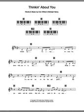 Cover icon of Thinkin' About You sheet music for piano solo (chords, lyrics, melody) by Britney Spears, Eric White and Michael Henry, intermediate piano (chords, lyrics, melody)