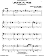 Cover icon of Closer To Free sheet music for piano solo by BoDeans, Kurt Neumann and Sam Llanas, intermediate skill level