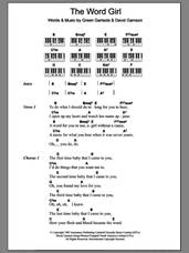 Cover icon of The Word Girl sheet music for piano solo (chords, lyrics, melody) by Scritti Politti, David Gamson and Green Gartside, intermediate piano (chords, lyrics, melody)