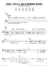 Cover icon of Girl, You'll Be A Woman Soon sheet music for guitar solo (chords) by Neil Diamond and Urge Overkill, easy guitar (chords)