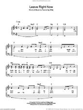 Cover icon of Leave Right Now, (easy) sheet music for piano solo by Will Young and Francis White, easy skill level