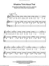 Cover icon of Whatcha Think About That sheet music for voice, piano or guitar by Ester Dean, The Pussycat Dolls, Jamal Jones, Jason Perry, Latonya Jamerson, Melissa Elliott and Mickael Furnon, intermediate skill level