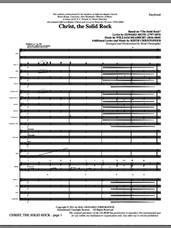 Cover icon of Christ, The Solid Rock (complete set of parts) sheet music for orchestra/band (Orchestra) by Keith Christopher, Edward Mote and William Bradbury, intermediate skill level