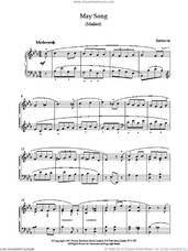 Cover icon of May Song 2 sheet music for piano solo by Ludwig van Beethoven, classical score, intermediate skill level