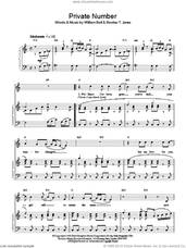 Cover icon of Private Number sheet music for voice, piano or guitar by William Bell, William Bell & Judy Clay and Booker T. Jones, intermediate skill level