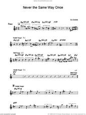 Cover icon of Never The Same Way Once sheet music for piano solo by Bill Bruford, intermediate skill level