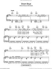 Cover icon of Down Boys sheet music for voice, piano or guitar by The Cars and Ric Ocasek, intermediate skill level