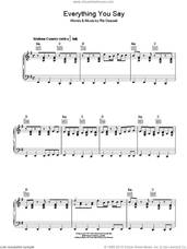 Cover icon of Everything You Say sheet music for voice, piano or guitar by The Cars and Ric Ocasek, intermediate skill level
