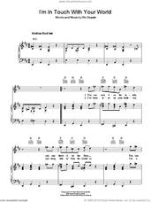 Cover icon of I'm In Touch With Your World sheet music for voice, piano or guitar by The Cars and Ric Ocasek, intermediate skill level