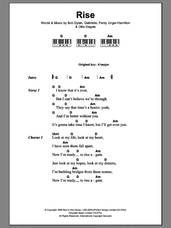 Cover icon of Rise sheet music for piano solo (chords, lyrics, melody) by Gabrielle, Bob Dylan, Ferdy Unger-Hamilton and Ollie Dagois, intermediate piano (chords, lyrics, melody)