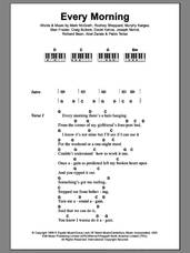 Cover icon of Every Morning sheet music for piano solo (chords, lyrics, melody) by Sugar Ray, Abel Zarate, Craig Bullock, David Kahne, Joseph Nichol, Mark McGrath, Murphy Karges, Pablo Tellez, Richard Bean, Rodney Sheppard and Stan Frazier, intermediate piano (chords, lyrics, melody)