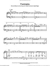Cover icon of Predictable sheet music for piano solo by Delta Goodrem, Jarrad Rogers and Kara DioGuardi, easy skill level