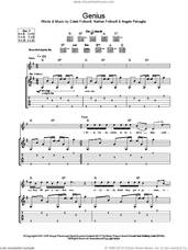 Cover icon of Genius sheet music for guitar (tablature) by Kings Of Leon, Angelo Petraglia, Caleb Followill and Nathan Followill, intermediate skill level