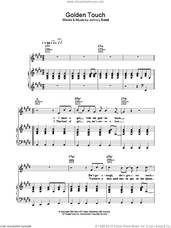 Cover icon of Golden Touch sheet music for voice, piano or guitar by Razorlight and Johnny Borrell, intermediate skill level