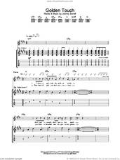 Cover icon of Golden Touch sheet music for guitar (tablature) by Razorlight and Johnny Borrell, intermediate skill level